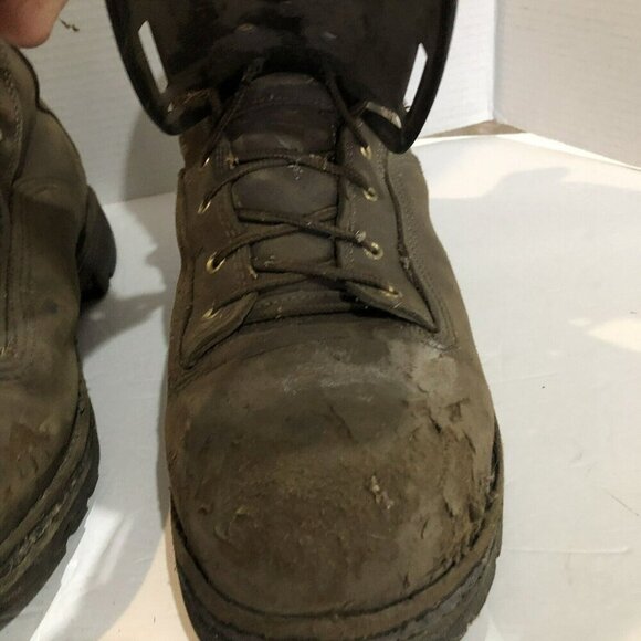 Danner Mens Size 13 Brown Leather 8” Quarry 2.0 AT GTX Steel Toe Logger Boots - Picture 9 of 16